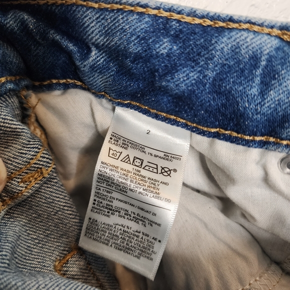 Old Navy High Rise O.G. Ripped Straight Jeans - Picture 7 of 9